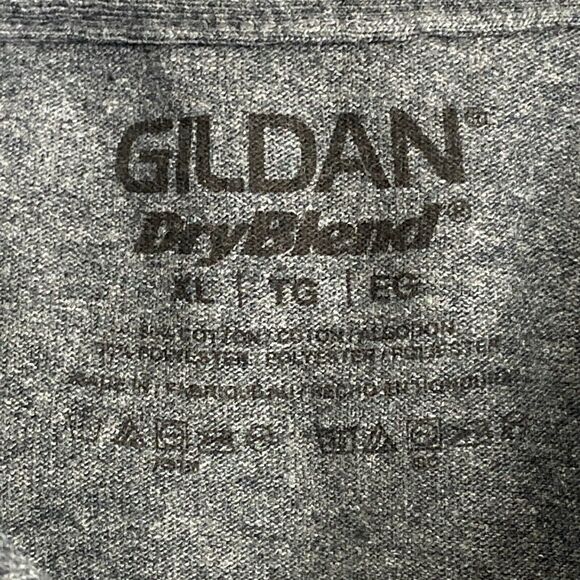 Gildan Dry Blend Americrown Gray Polo Top Shirt Size XL Mens - Picture 3 of 4
